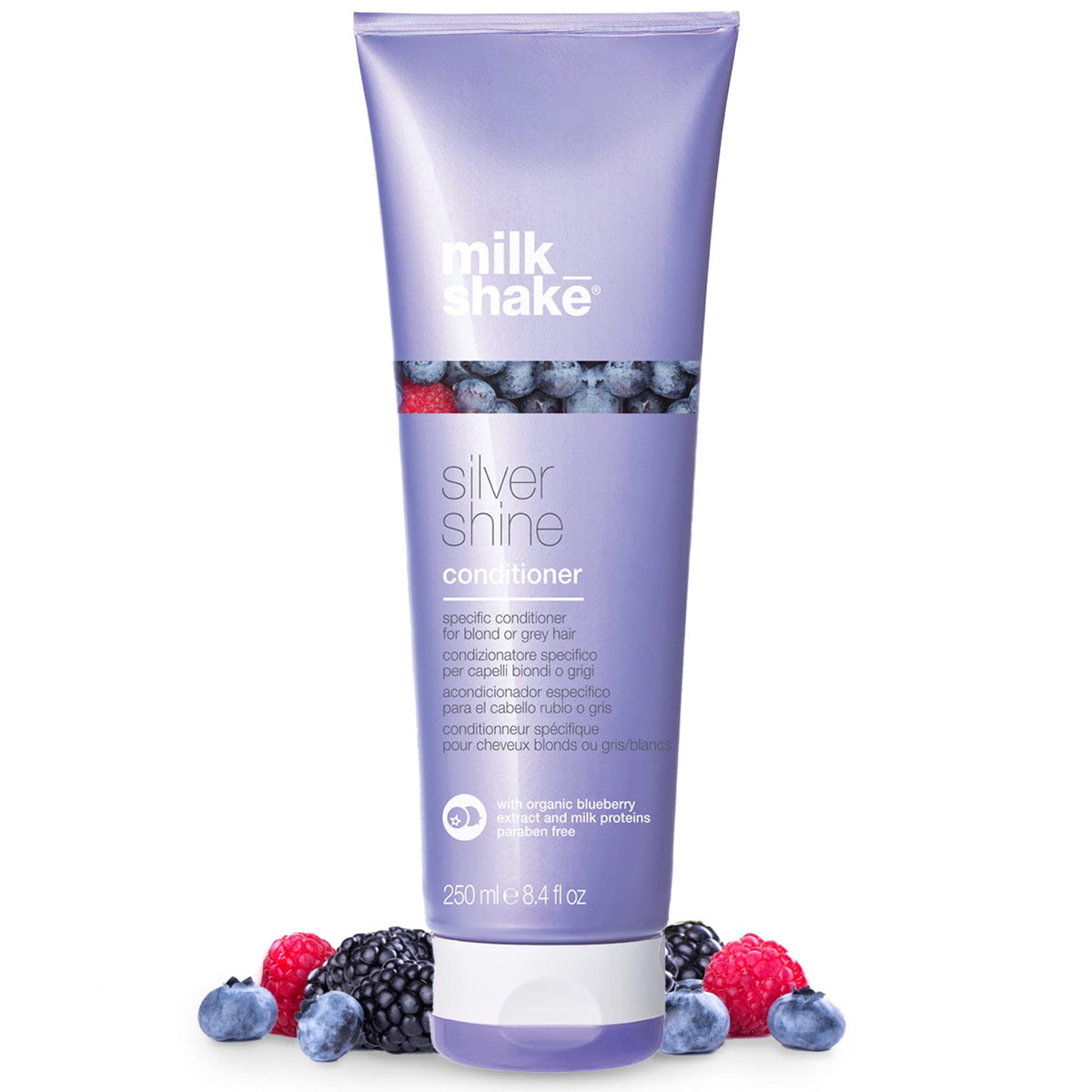 Milk_Shake Silver Shine Conditioner 8.4 Fl Oz - Nourishing Purple Hair Care Treatment