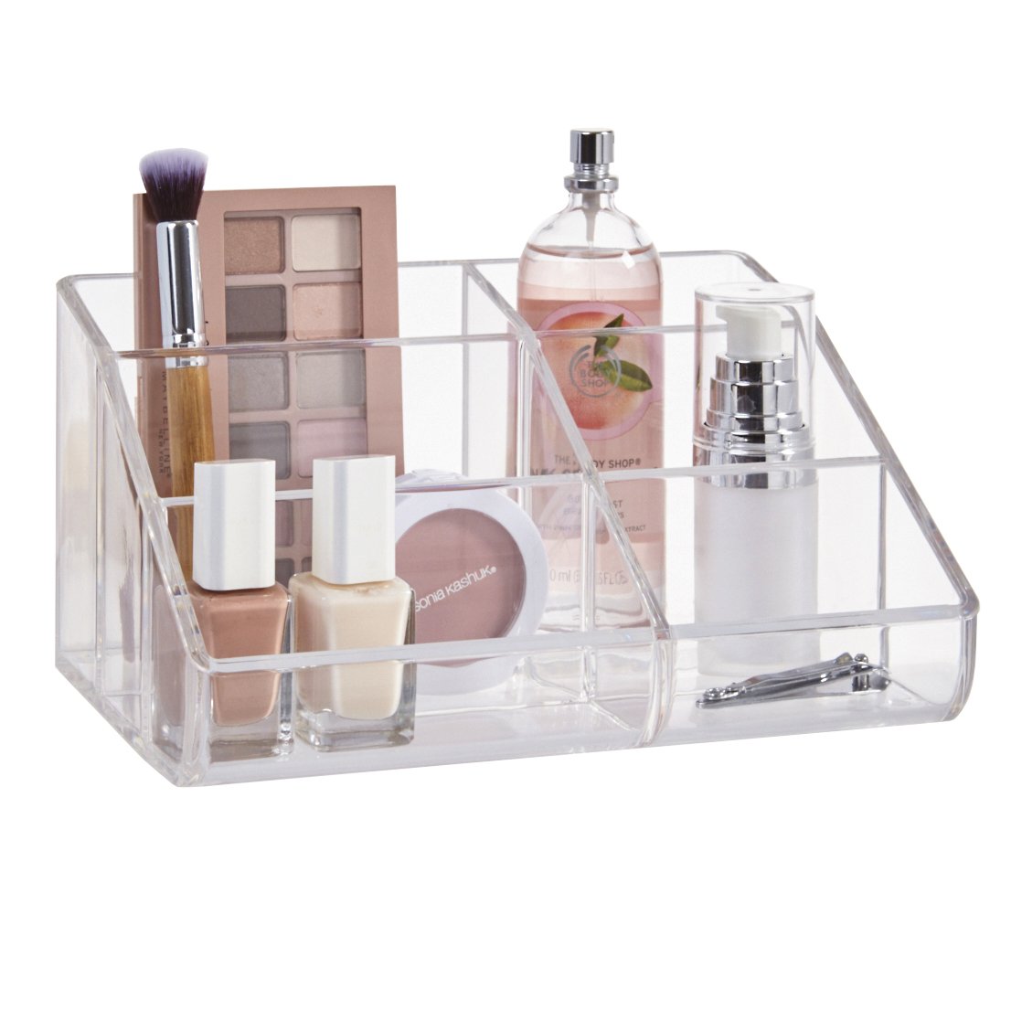 Mekbok Acrylic Makeup Organizer - Clear Storage Bins For Vanity & Beauty Supplies