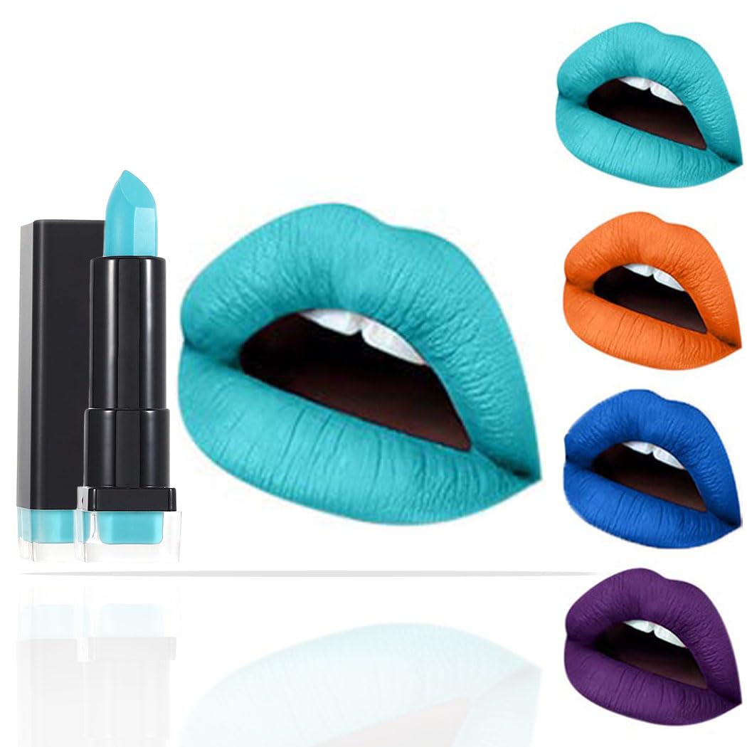 Kilshye Matte Lipstick E- Blue 21 - High Pigment, Long Lasting, Waterproof Lip Gloss For Women