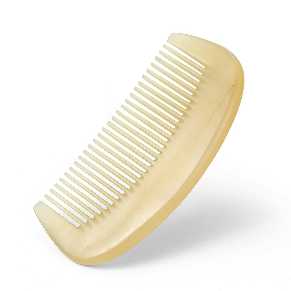 Liasun Premium Handmade Anti-Static Natural Sheep Horn Comb - Professional Detangling Tool