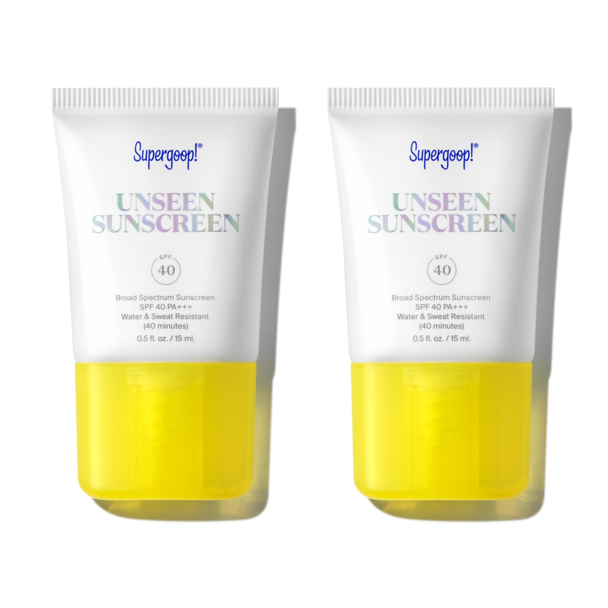 Supergoop! Unseen Sunscreen Spf 40 - Invisible Face Primer, Oil-Free, 0.5 Fl Oz, Pack Of