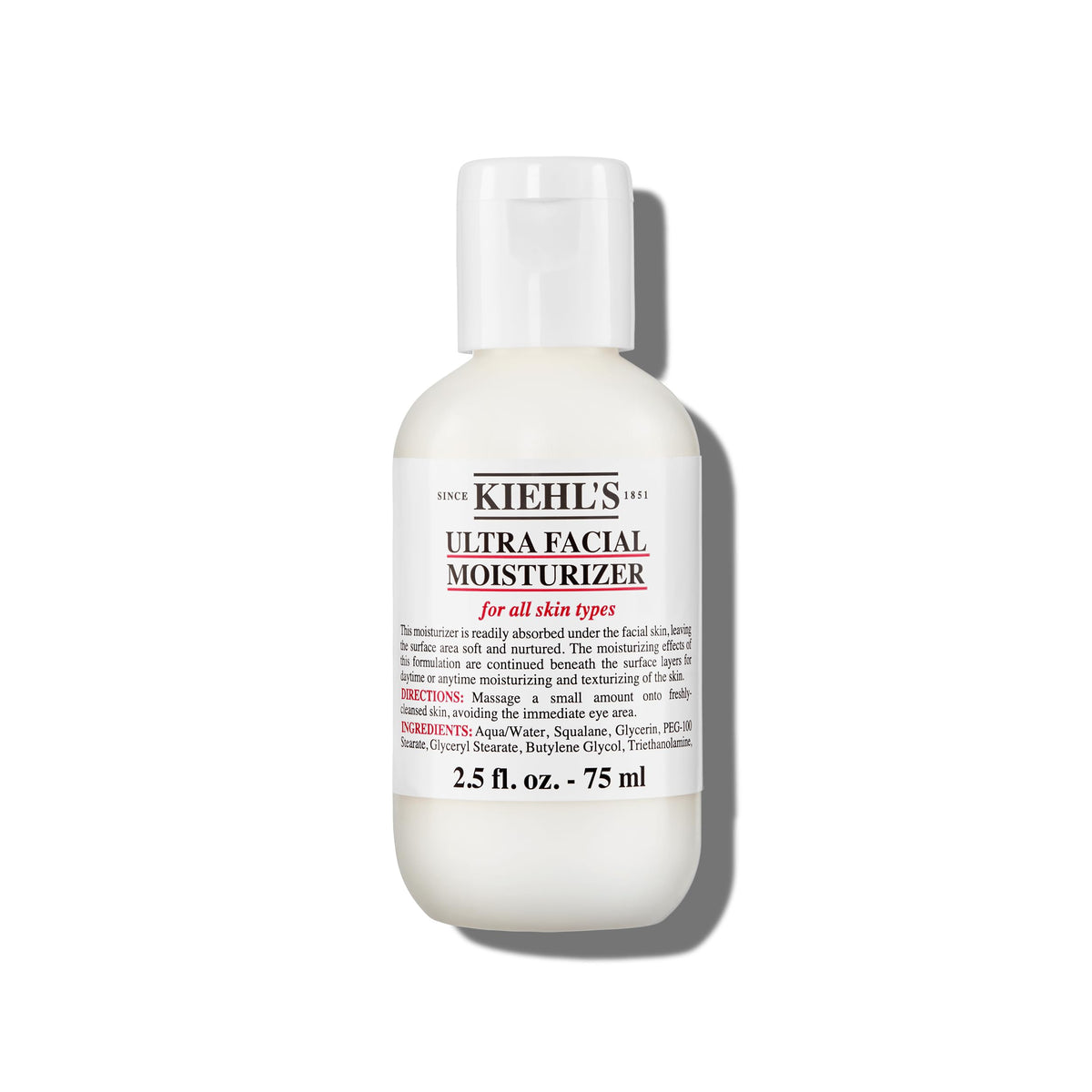 Kiehl'S Ultra Facial Moisturizer 2.5 Fl Oz - Hydrating, Fragrance-Free, All Skin Types, S