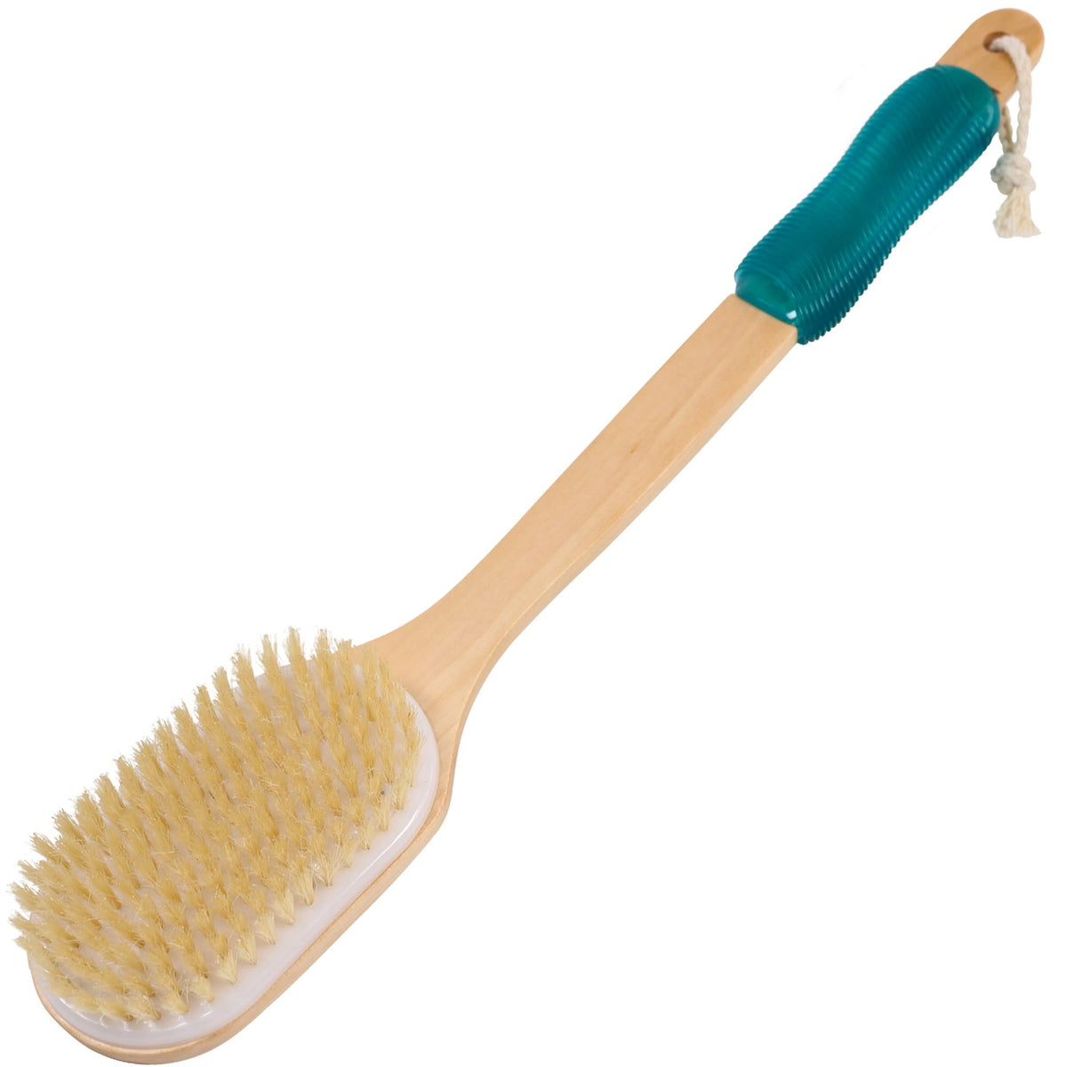 Owiizi Back Scrubber - Stiff Boar Bristles Long Handle Bath Brush For Deep Cleanse Wet/Dry Use