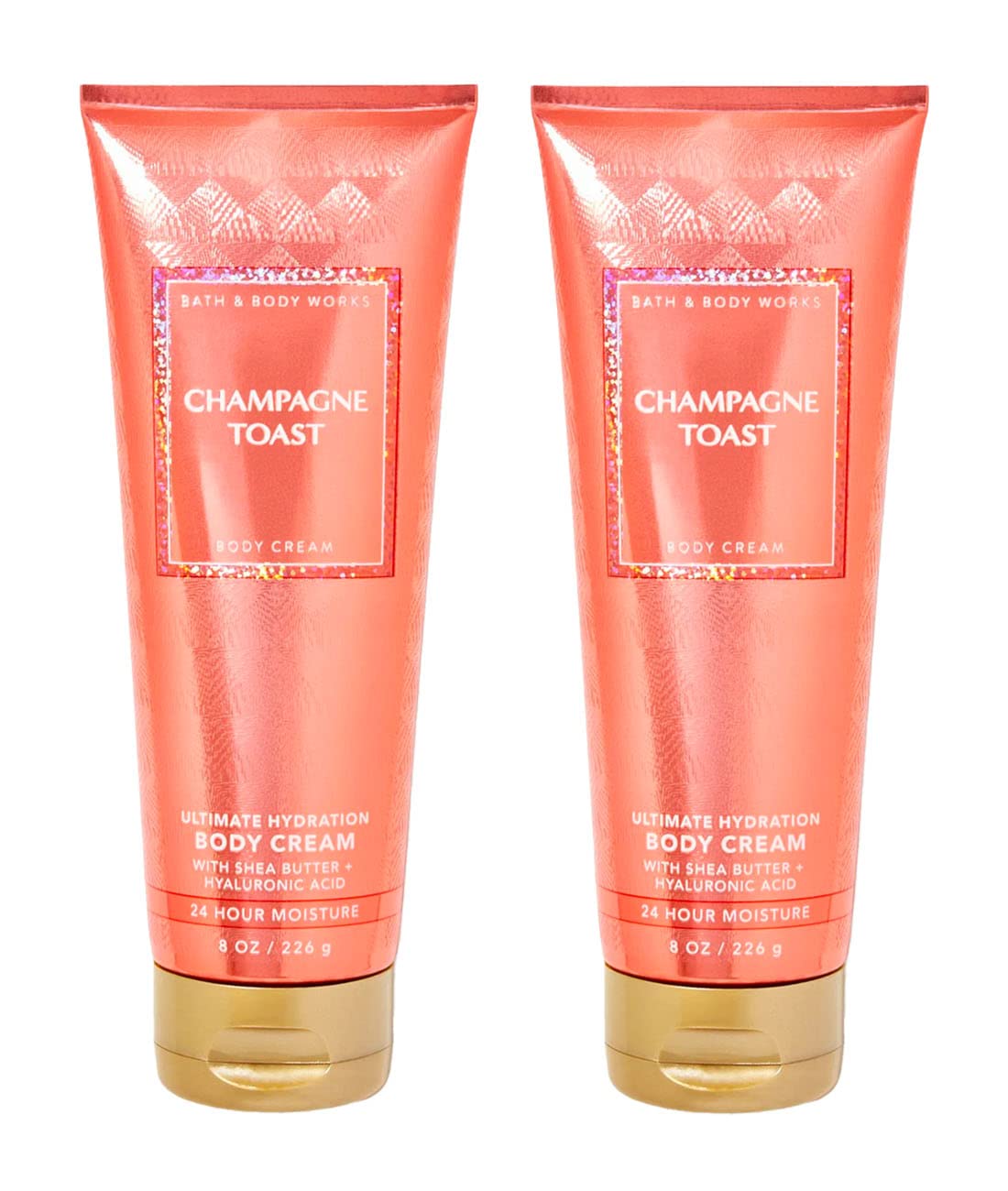 Bath & Body Works Champagne Toast Ultra Shea Body Cream 2 Pack, 8 Oz Each