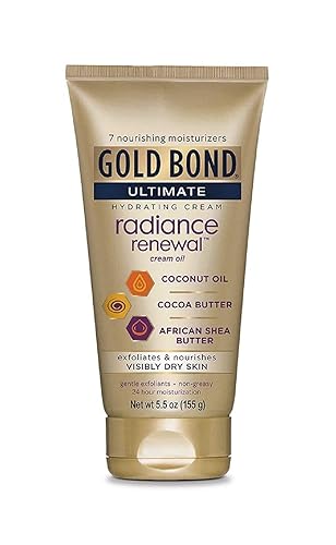 Gold Bond Ultimate Radiance Renewal Cream Oil, 5.5 Oz, Pack Of 2 For Hydrated Skin