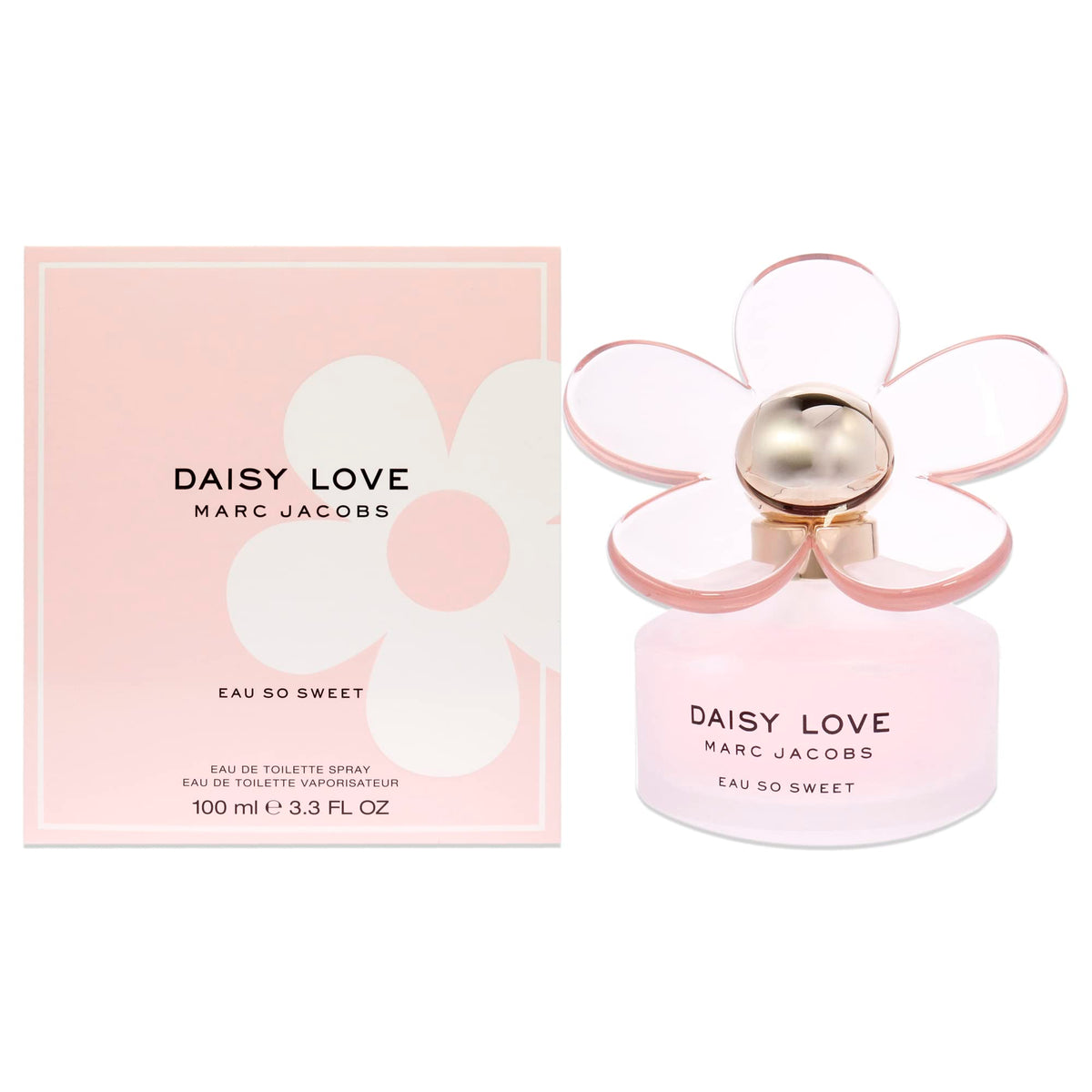 Marc Jacobs Daisy Love Eau So Sweet 3.3 oz EDT Spray for Women - Floral, Fruity Fragrance in Pink Packaging