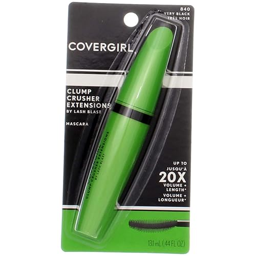 Covergirl Clump Crusher Extension Mascara - Very Black 840, Volumizing Formula, Smudge-Proof