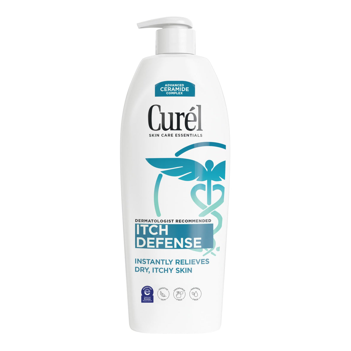 Curel Itch Defense Calming Body Lotion, 20 Oz - Moisturizer For Dry, Itchy Skin With Ceramides