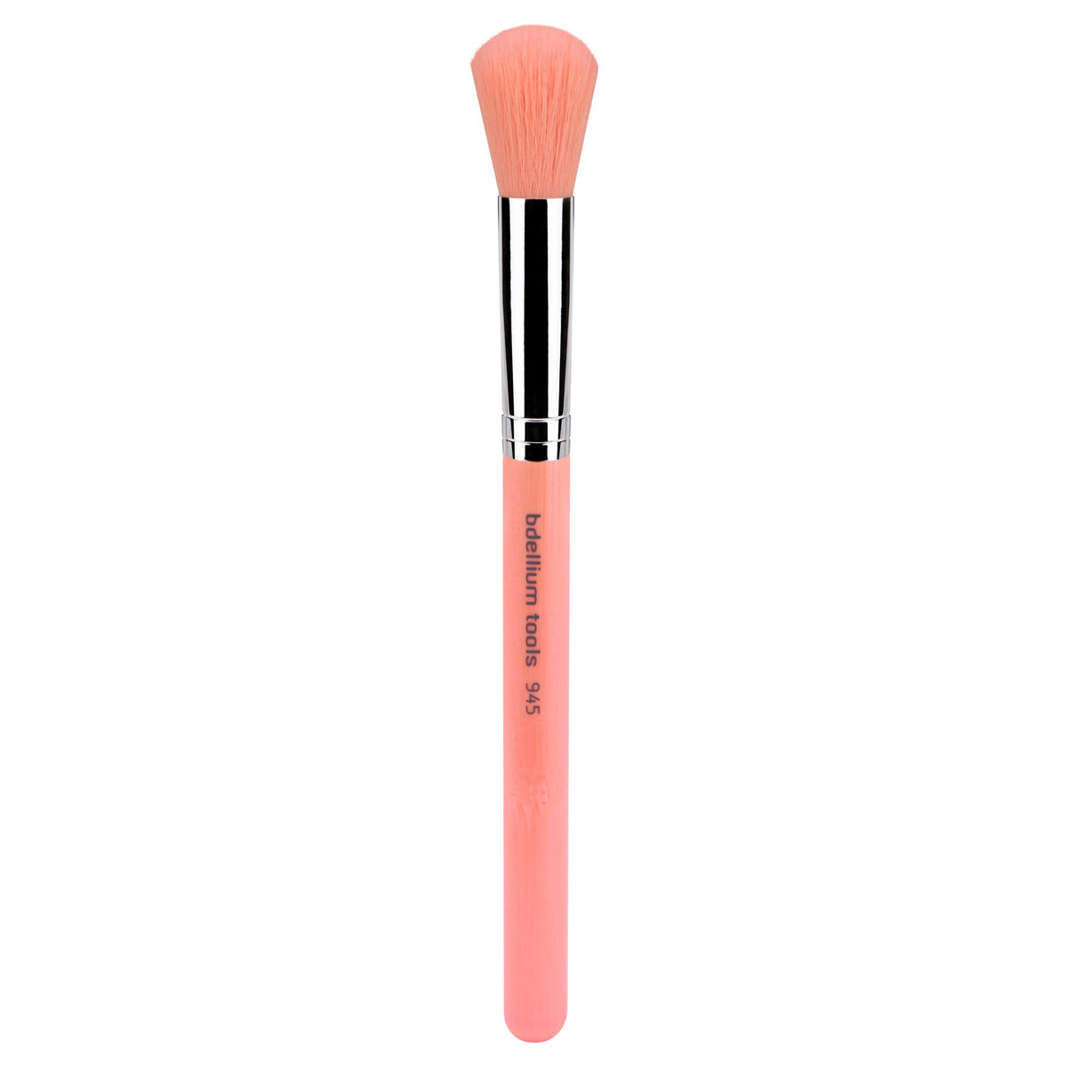 Bdellium Tools Pink Bambu Contour Makeup Brush - Soft Synthetic Fibers For Blending & Contouring