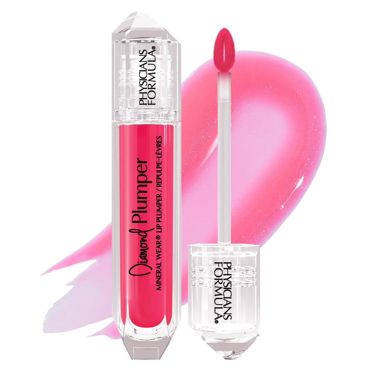 Physicians Formula Mineral Wear Diamond Lip Plumper Gloss - Pink Radiant Cut, 0.17 Fl Oz