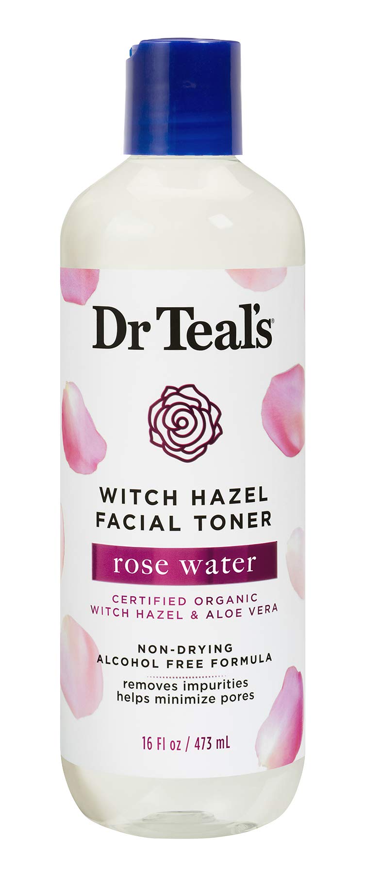 Dr Teal'S Witch Hazel Facial Toner With Rose Water, 16 Fl. Oz. - Hydrating Skin Care