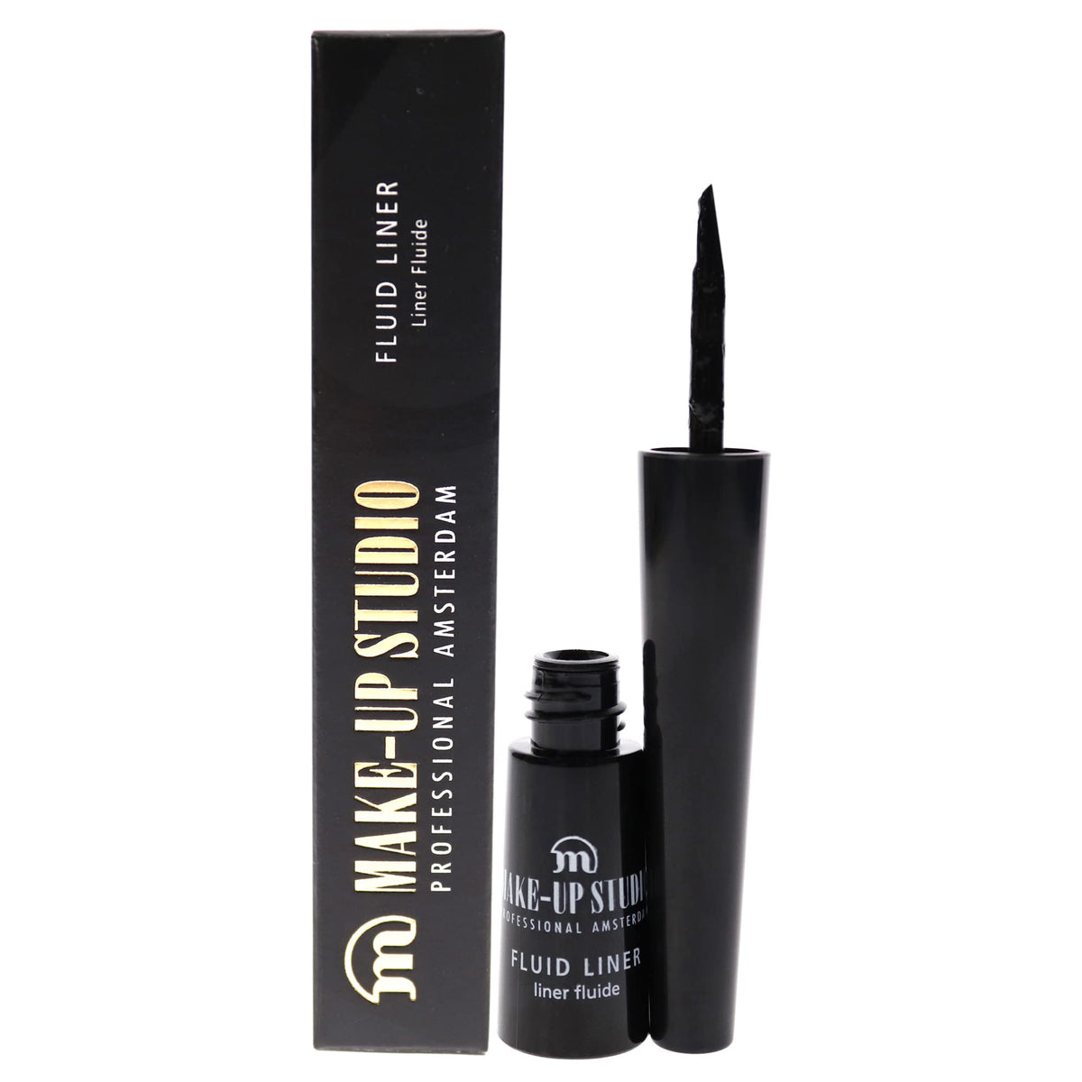 Makeup Studio Professional MakeUp Fluid Liner Eyeliner  Features A Handy Tip For Easy Application  Delivers Shine In 4 Metal