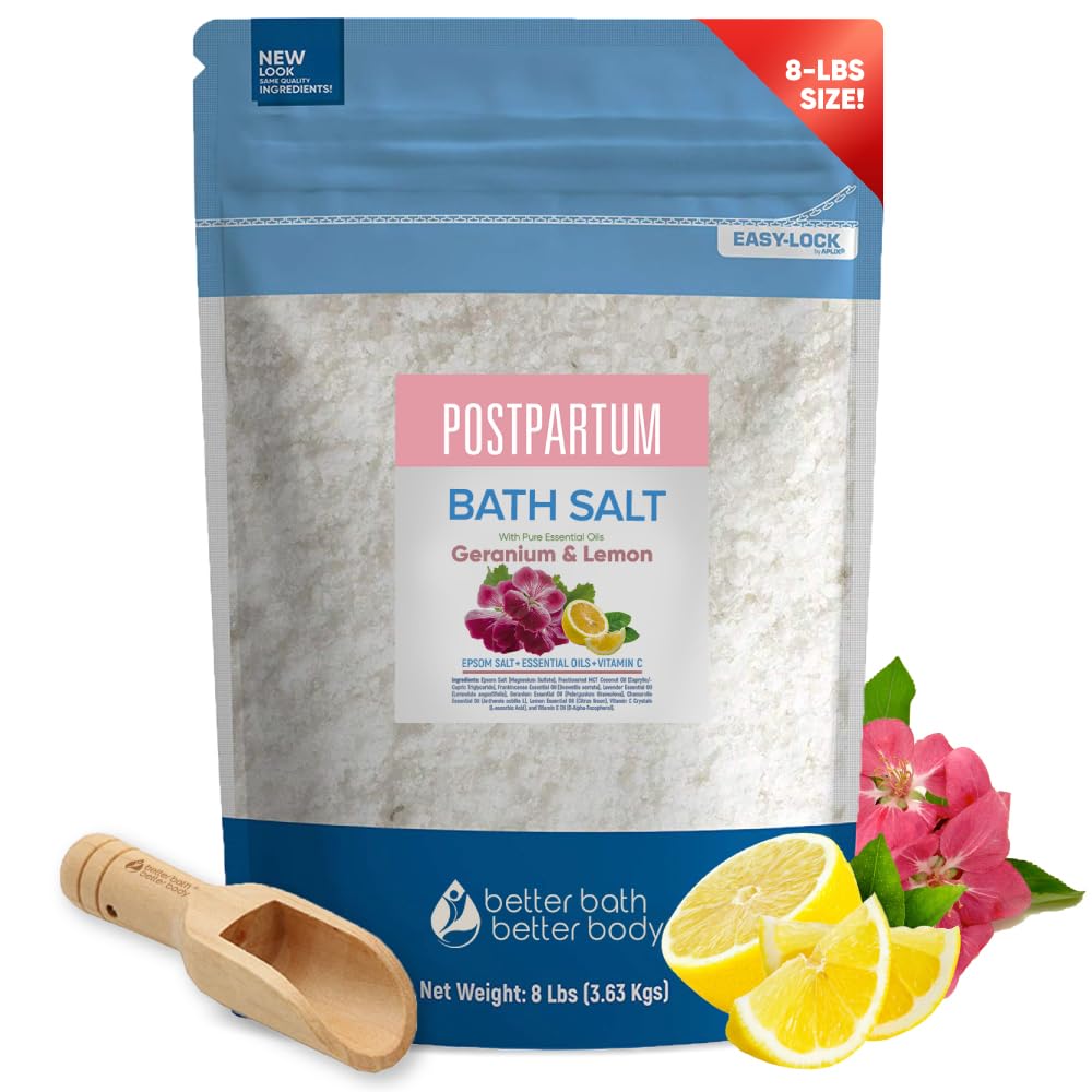 Better Bath Better Body Postpartum Sitz Bath Soak - 128 Oz Bulk Bag With Essential Oils