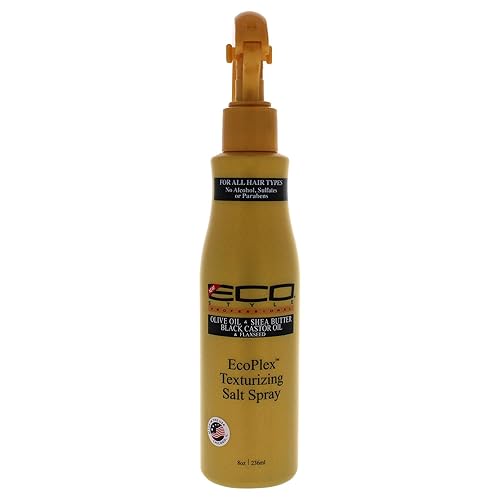 Eco Style Ecoplex Texturizing Salt Spray - 8 Oz - Sea Salt, Volume, Matte Finish, All Hair Types