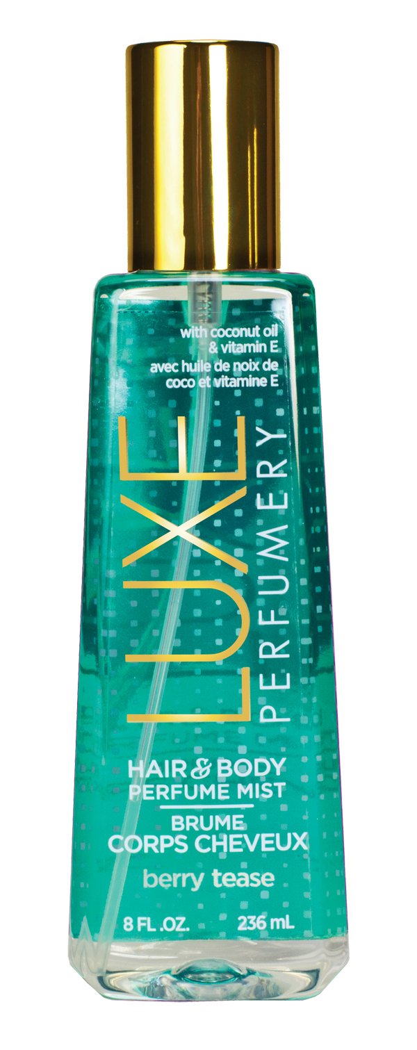 Luxe Perfumery Berry Tease Hair & Body Perfume Mist, 8 Fl Oz - Refreshing Scent