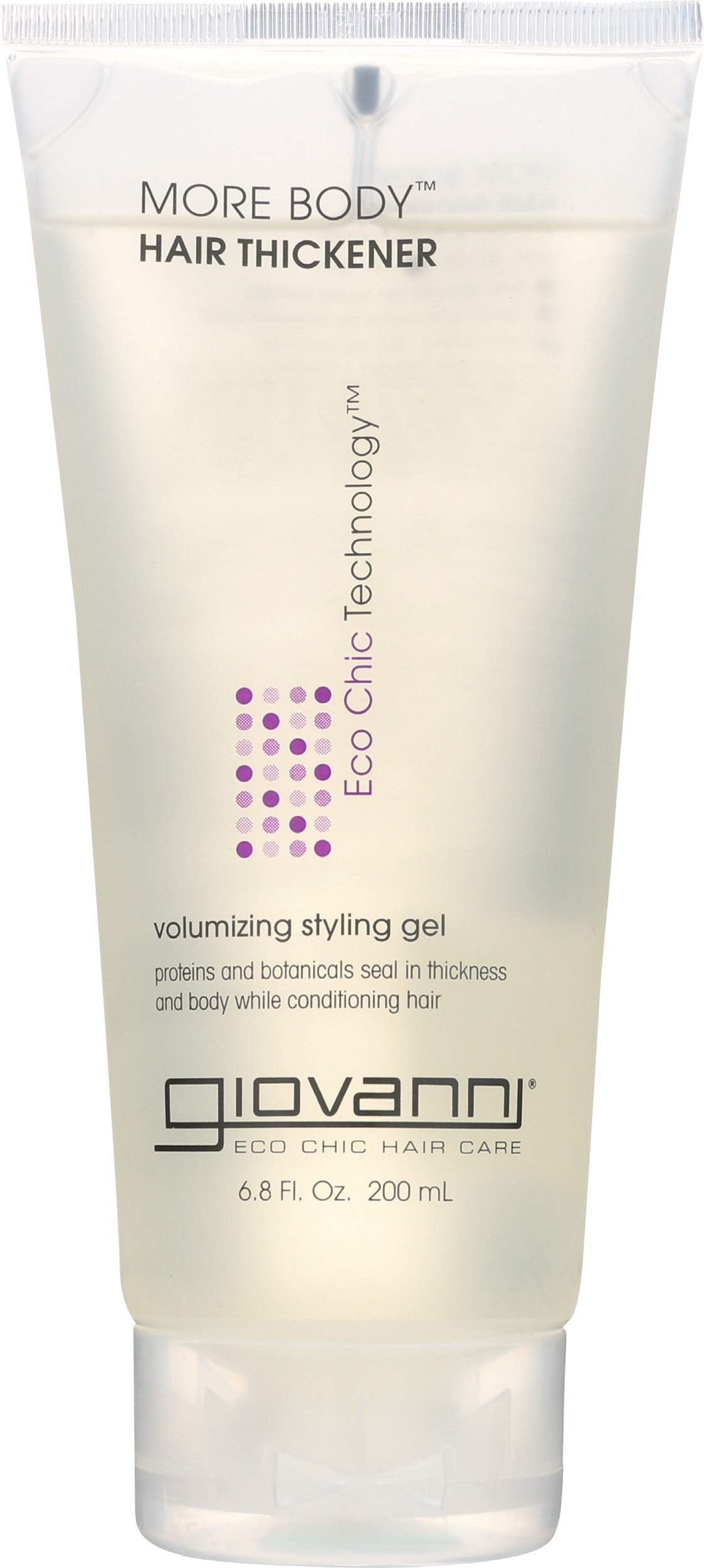 Giovanni Cosmetics More Body Hair Thickener Gel - Volumizing, 6.8 Ounce