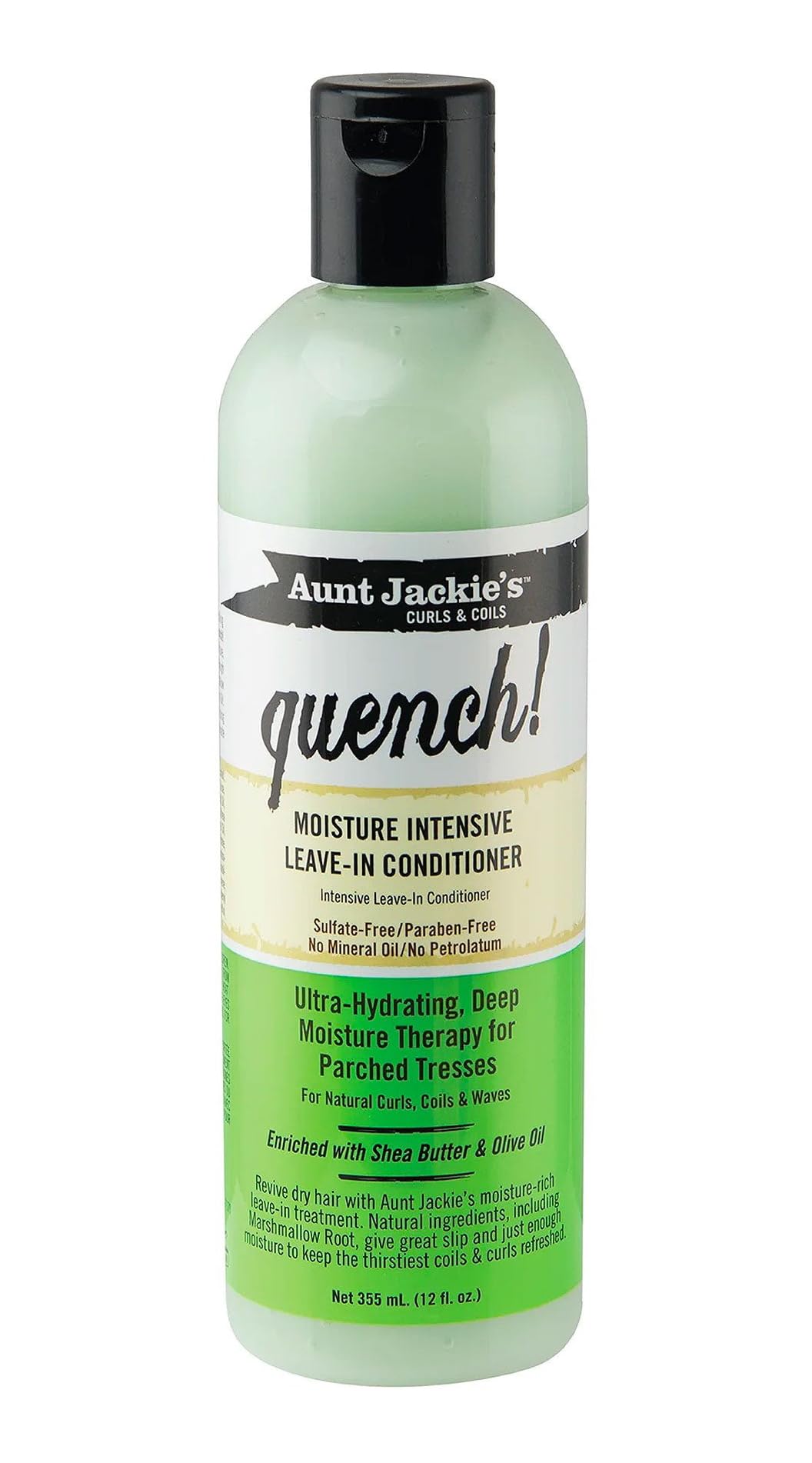 Aunt Jackie'S Leave-In Conditioner For Curls & Coils, Shea Butter & Olive Oil, 12 Oz