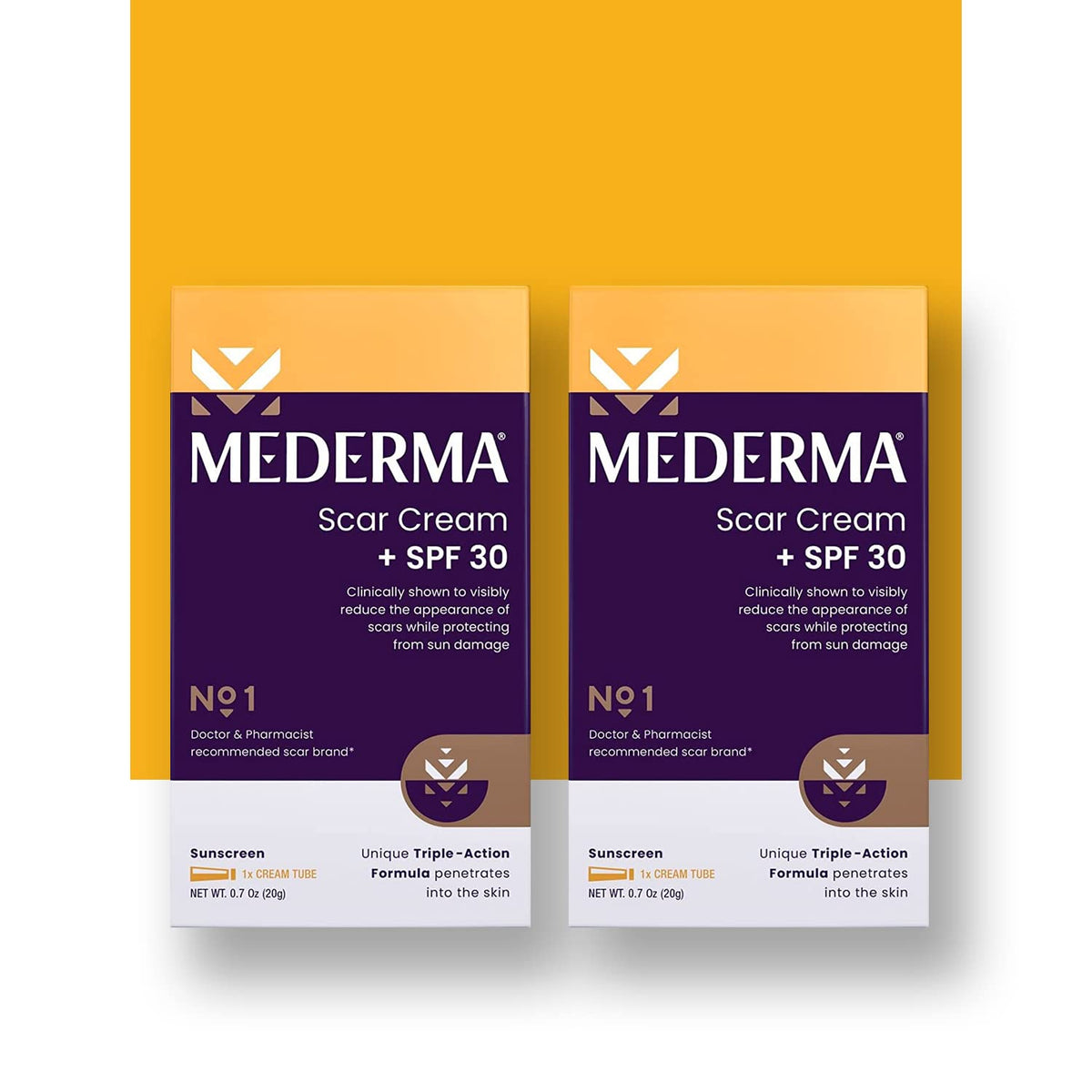 Mederma Twin Pack Scar Cream Spf 30 - 40G (2 X 20G) For Scar Treatment And Sun Protection