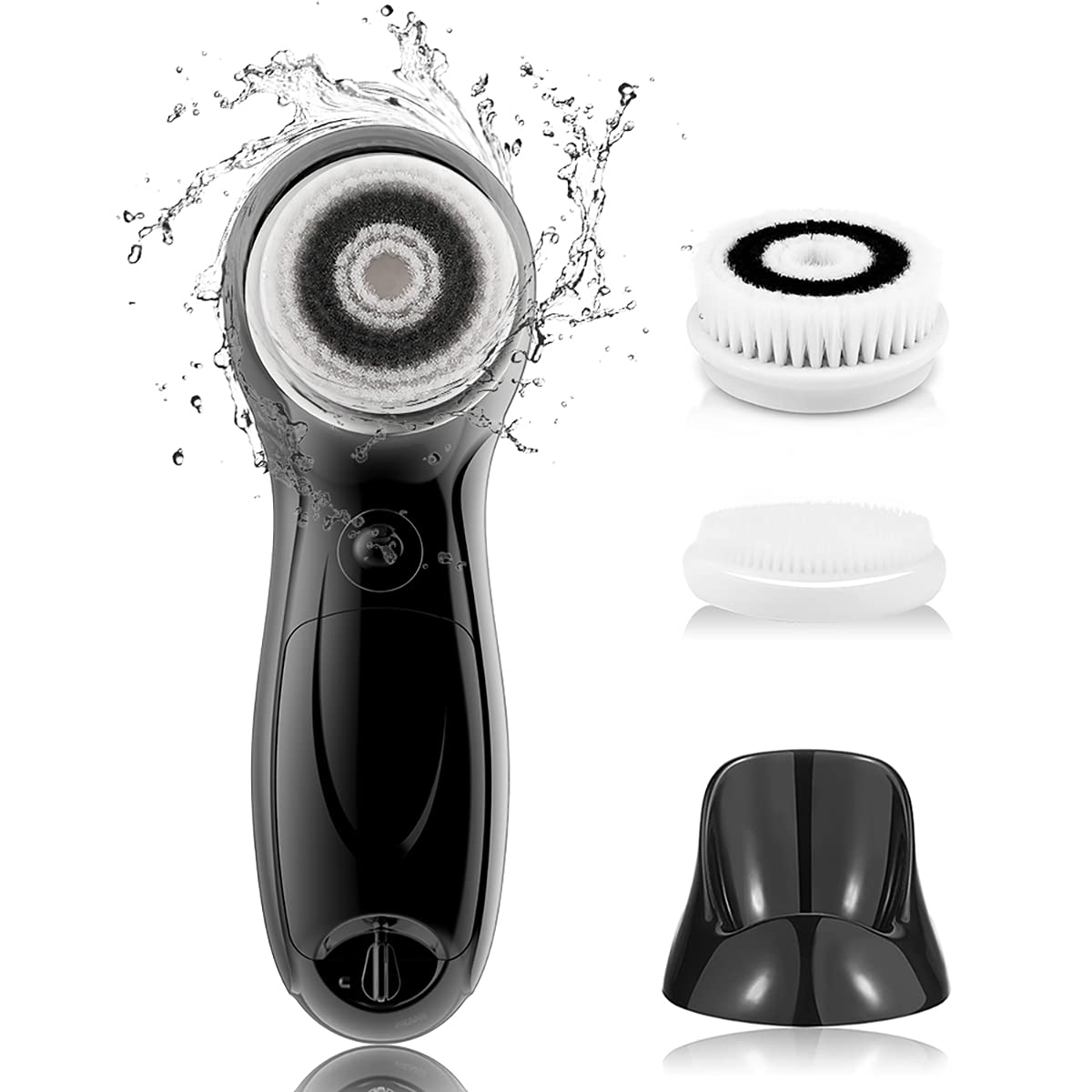 Touchbeauty Men'S Facial Cleansing Brush - Dual Speed, Waterproof, Pbt Bristles, Battery Powered