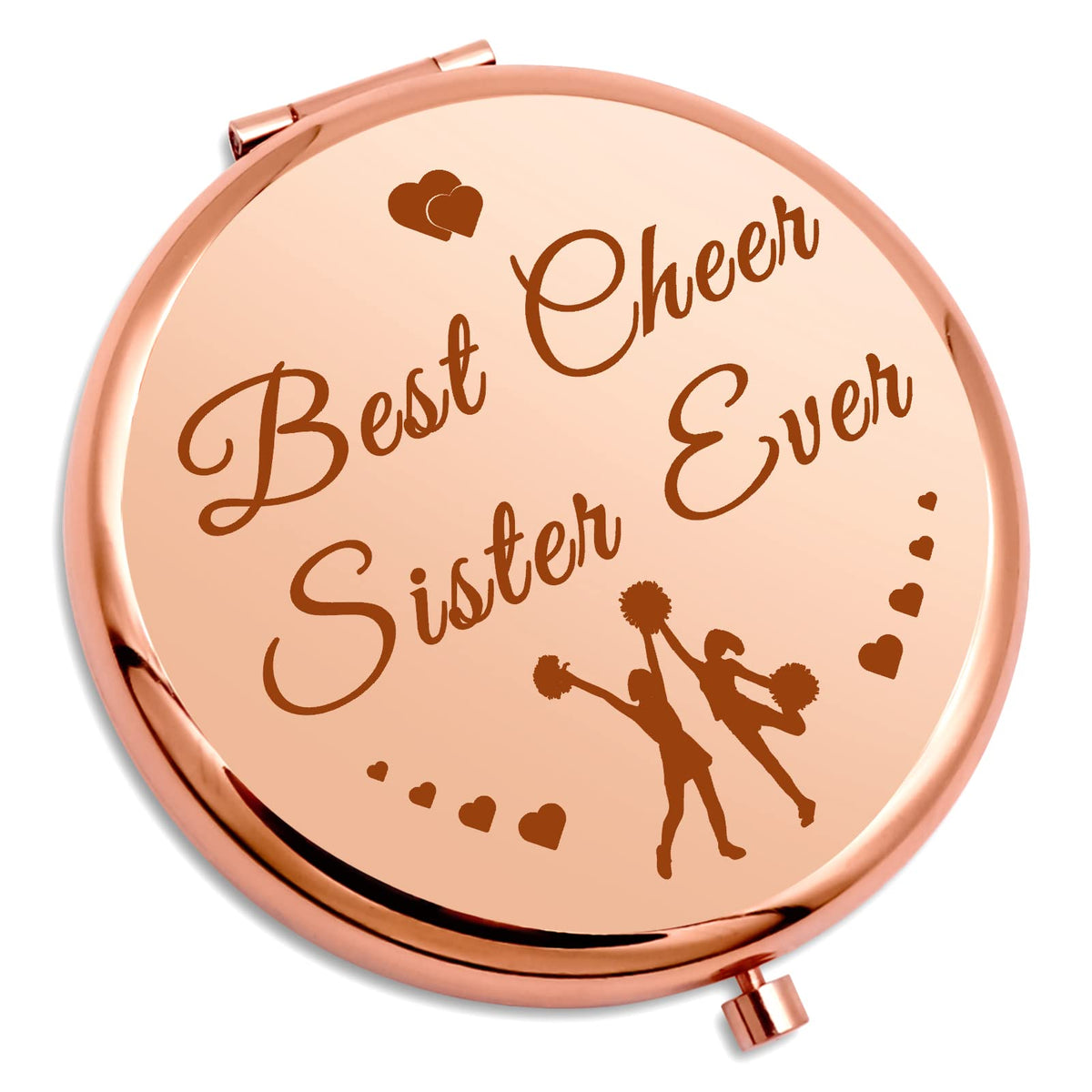 Gevody Rose Gold Makeup Mirror - Cheer Gifts For Girls, Sisters, And Cheerleaders