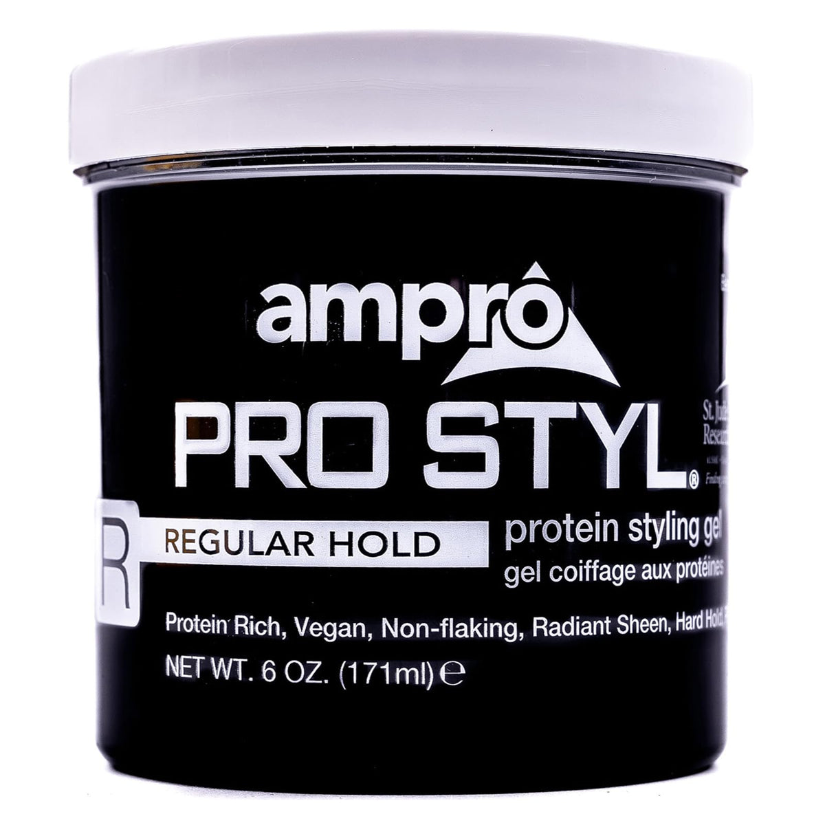 Ampro Pro Styl Styling Gel - Non-Flaking, Alcohol Free, Vegan - Flexible Hold, 6 Oz