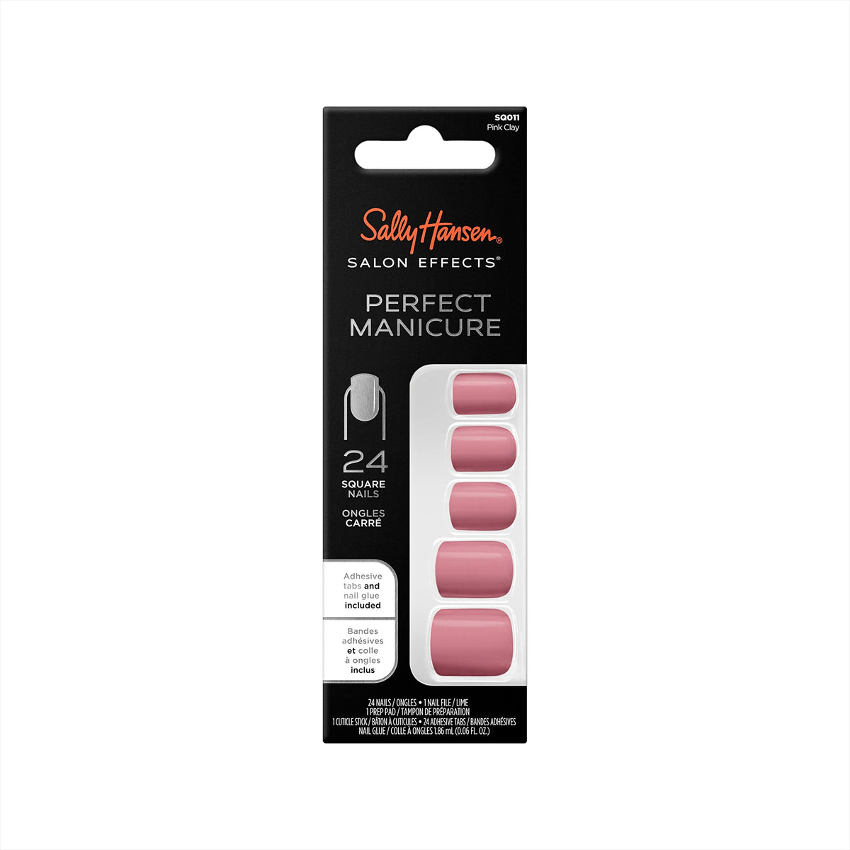 Sally Hansen Salon Effects Press On Nails Kit - Pink Clay, Acrylic, 1.86 Ml