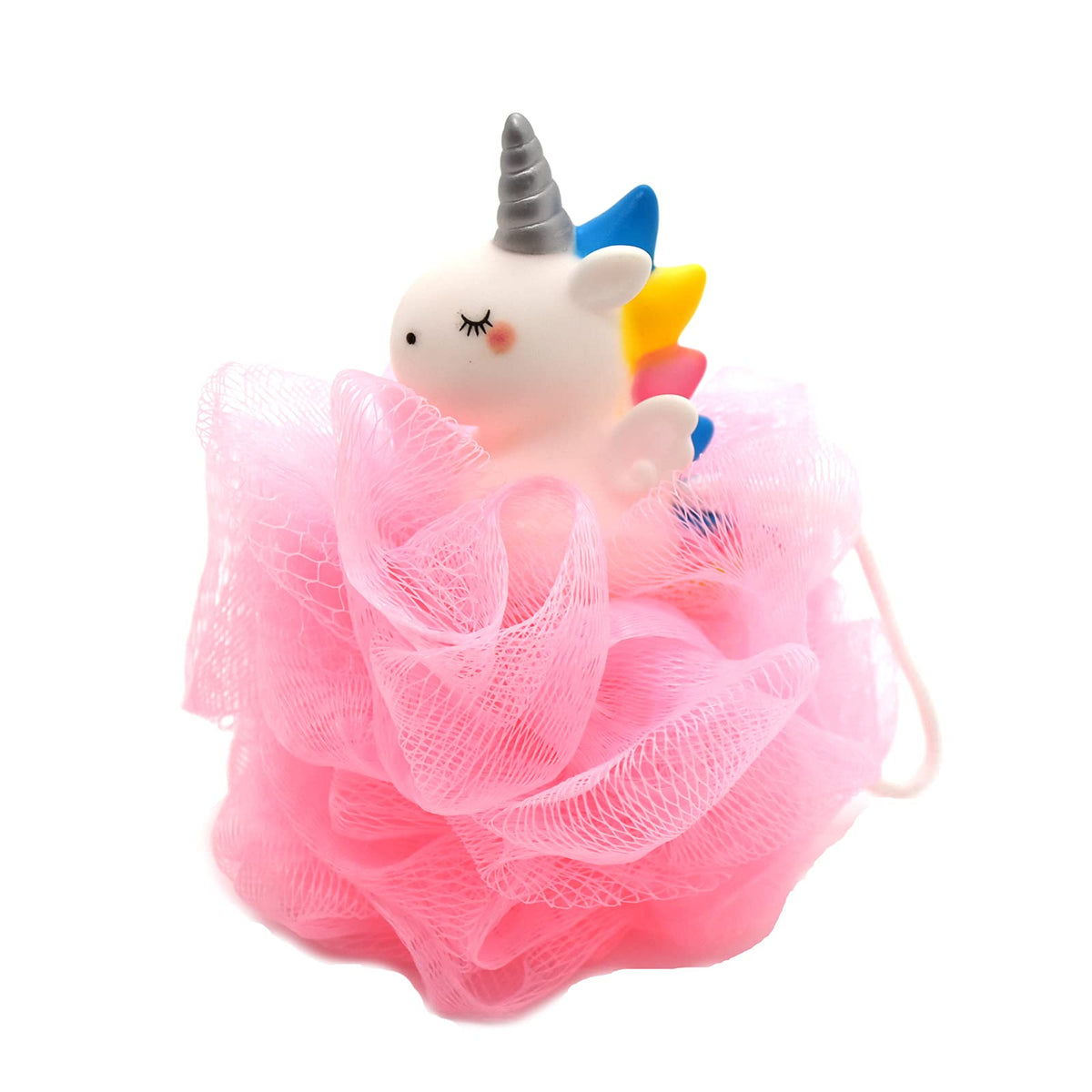 Ralcosuss Cute Unicorn Bath Loofah Balls - Exfoliating Shower Sponge For Kids, 1 Count