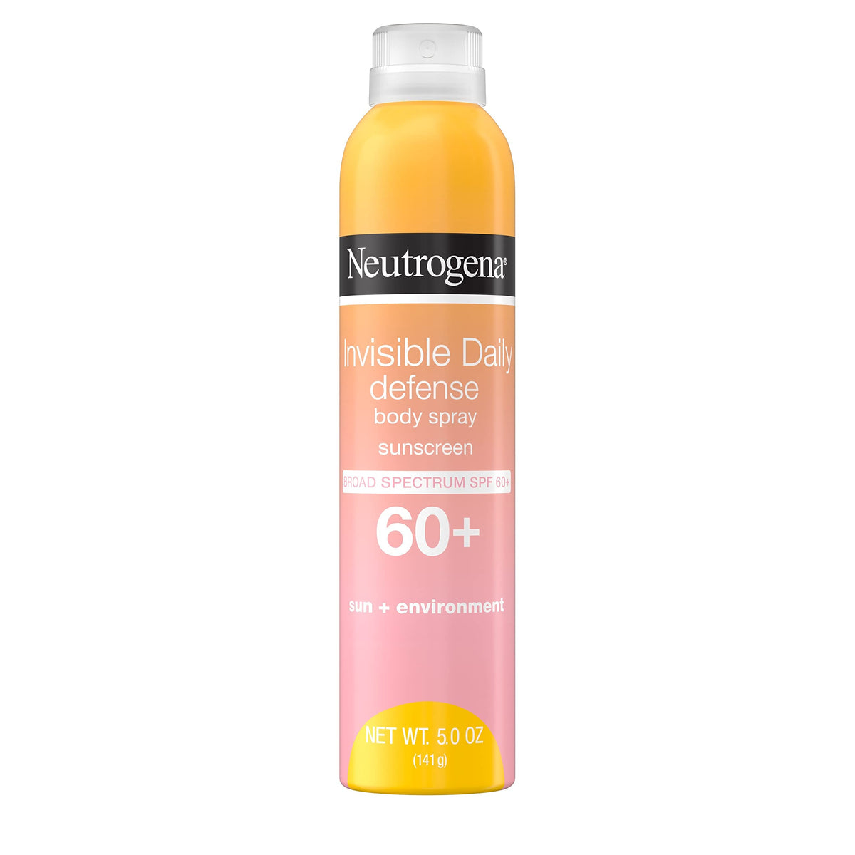 Neutrogena Invisible Daily Defense Body Sunscreen Spray, Spf 60+, Water-Resistant, 5 Oz