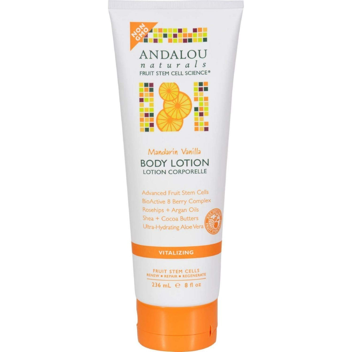 Andalou Naturals Body Lotion, Mandarin Vanilla, 8 Fl Oz - Hydrating Moisturizer For Soft Skin