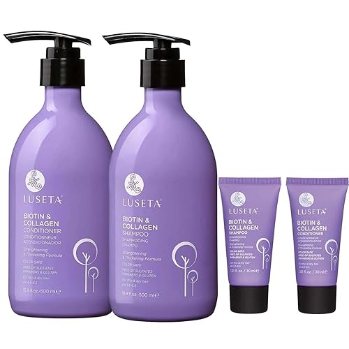 L Luseta Biotin Shampoo & Conditioner Set With Argan Oil For Hair Repair & Growth - 2 Pack