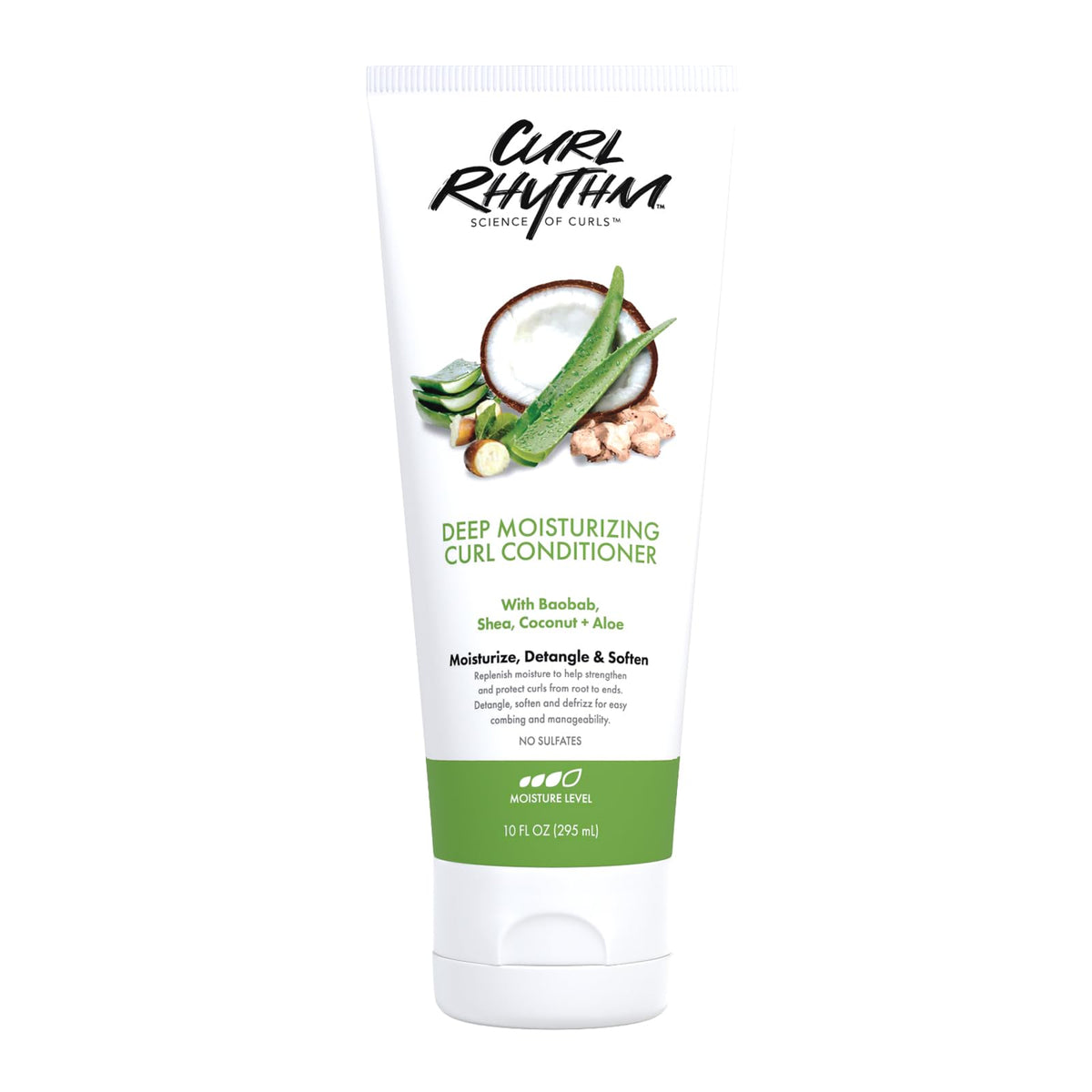 Curl Rhythm Deep Moisturizing Curl Conditioner  Curly Hair Conditioner with Shea Butter  Coconut  and Aloe  Strengthens and Pr