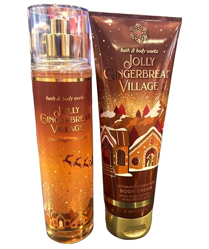 Bath & Body Works Jolly Gingerbread Village Fragrance Gift Set - 2Pc, 8 Fl Oz