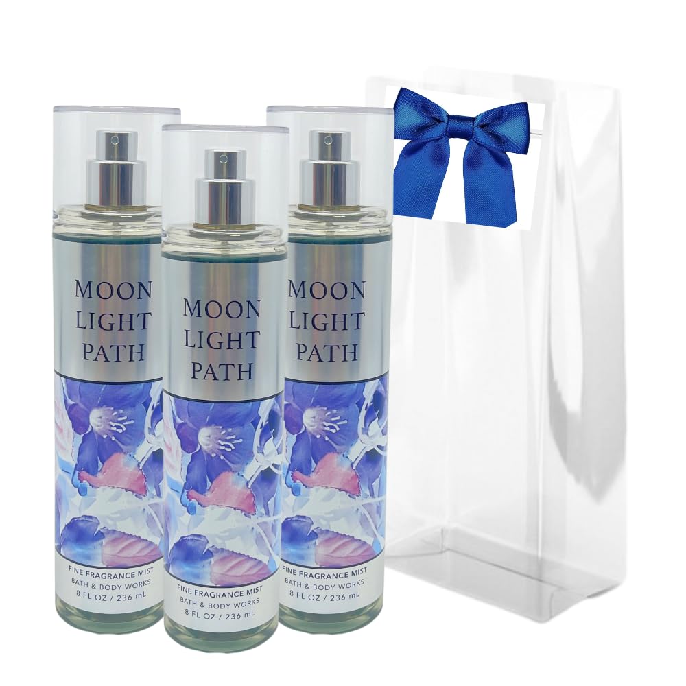 Bath & Body Works Moonlight Path Fine Fragrance Mist Gift Set, 8 Fl Oz, Pack Of 3 For Women