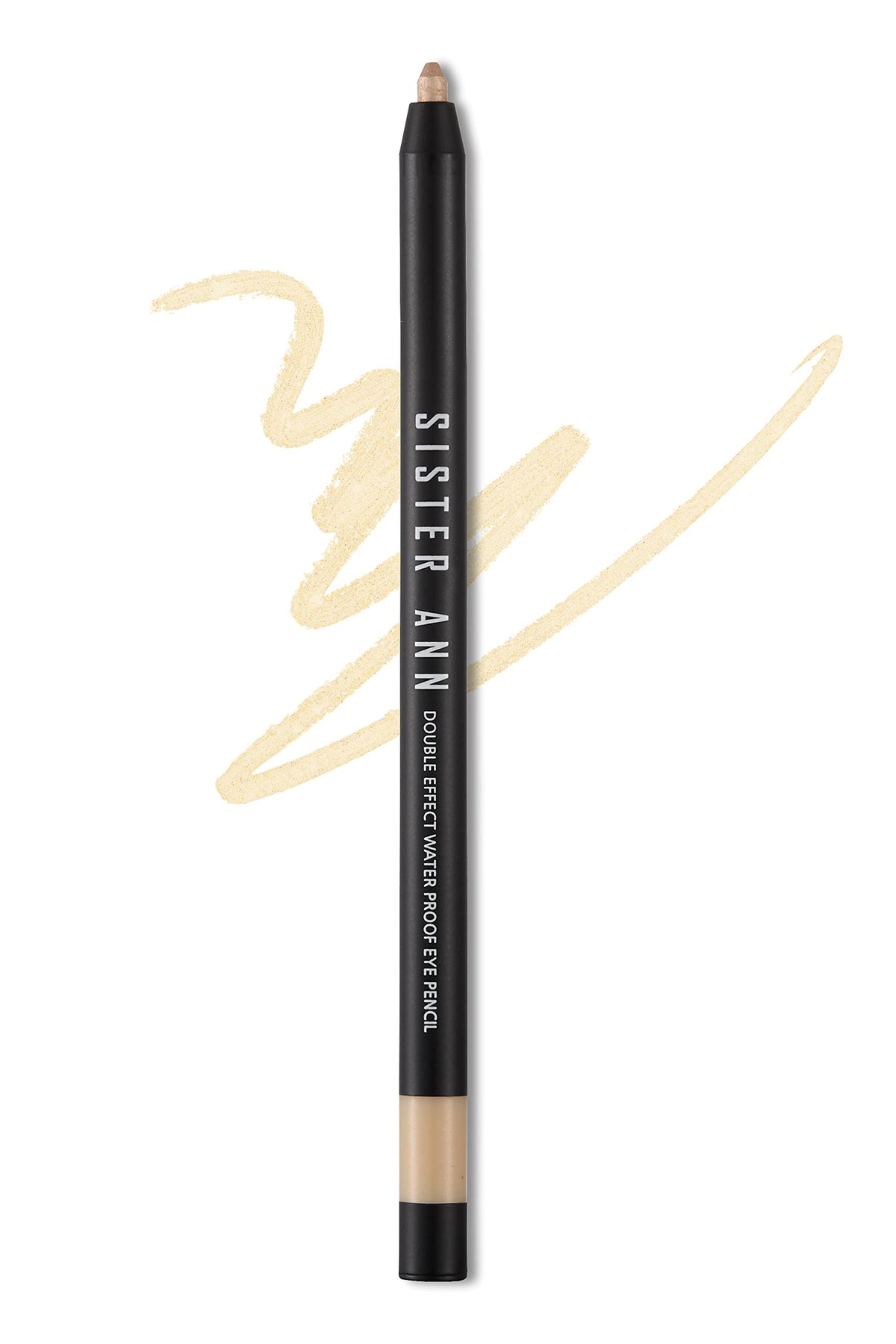 Sister Ann Waterproof Eye Pencil - Champagne Gold Stay All Day Eyeliner & Eyeshadow 0.71Oz