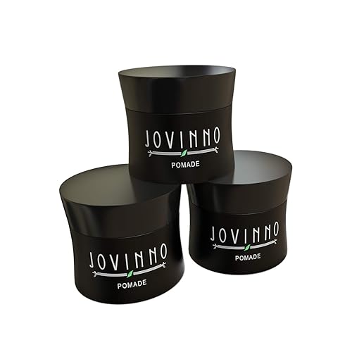 Jovinno Premium Hair Pomade - Matte Shine, Medium To Strong Hold, Clear, 1.7Oz (Pack Of 3