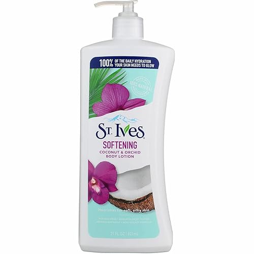 St. Ives Coconut & Orchid Softening Body Lotion 21 Oz - Pack Of 6, Hydrating Moisturizer