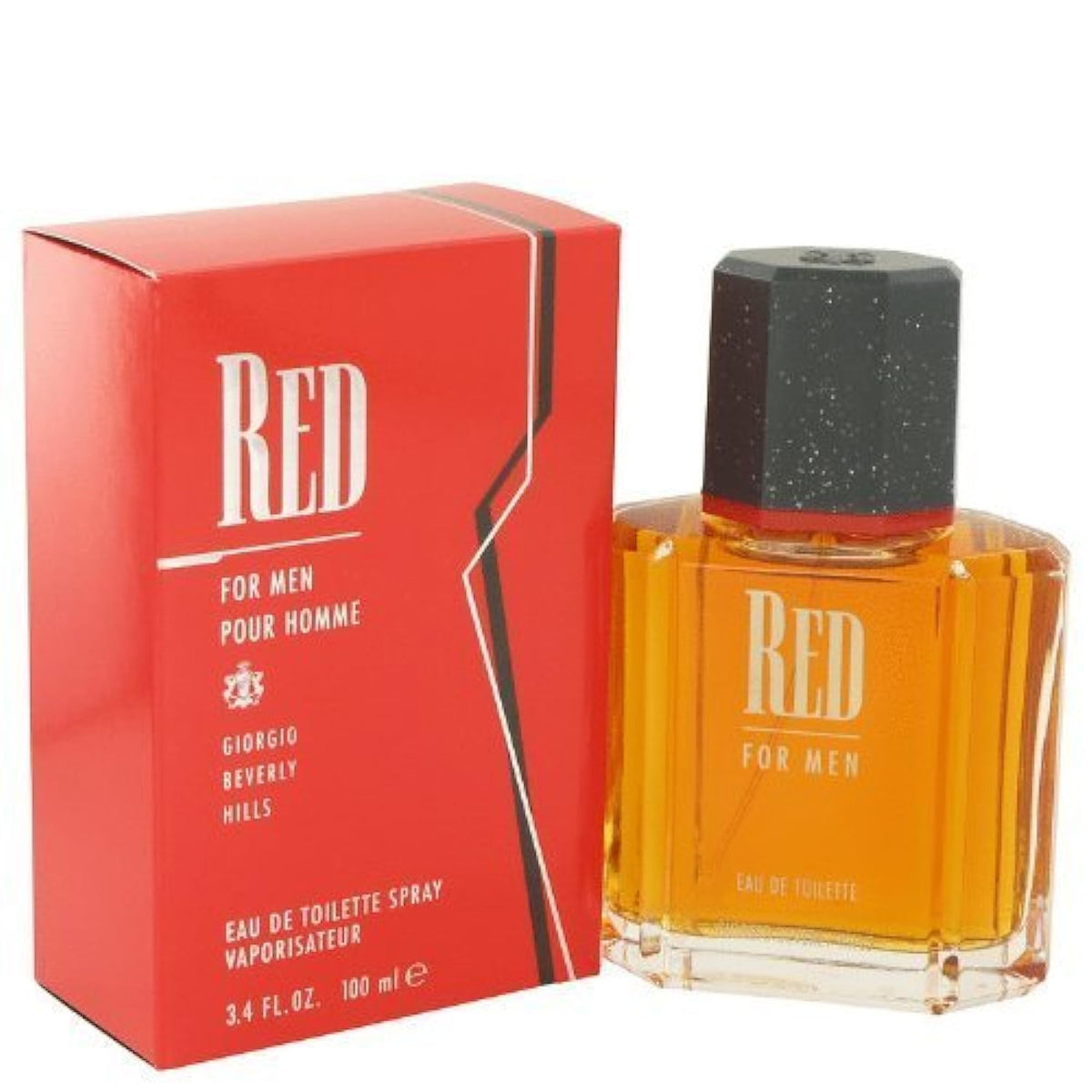 Giorgio Beverly Hills Red Eau De Toilette Spray For Men, 3.4 Fl Oz - Classic Fragrance