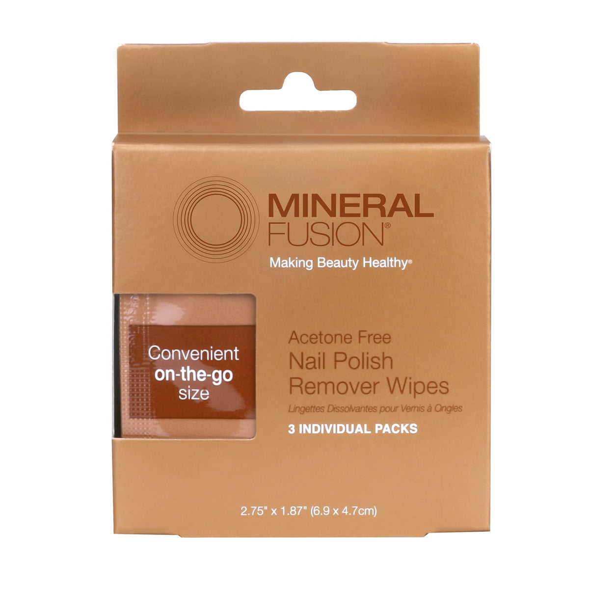 Mineral Fusion Acetone-Free Nail Polish Remover, Non-Drying, 6 Oz, For Regular & Shellac Polishes