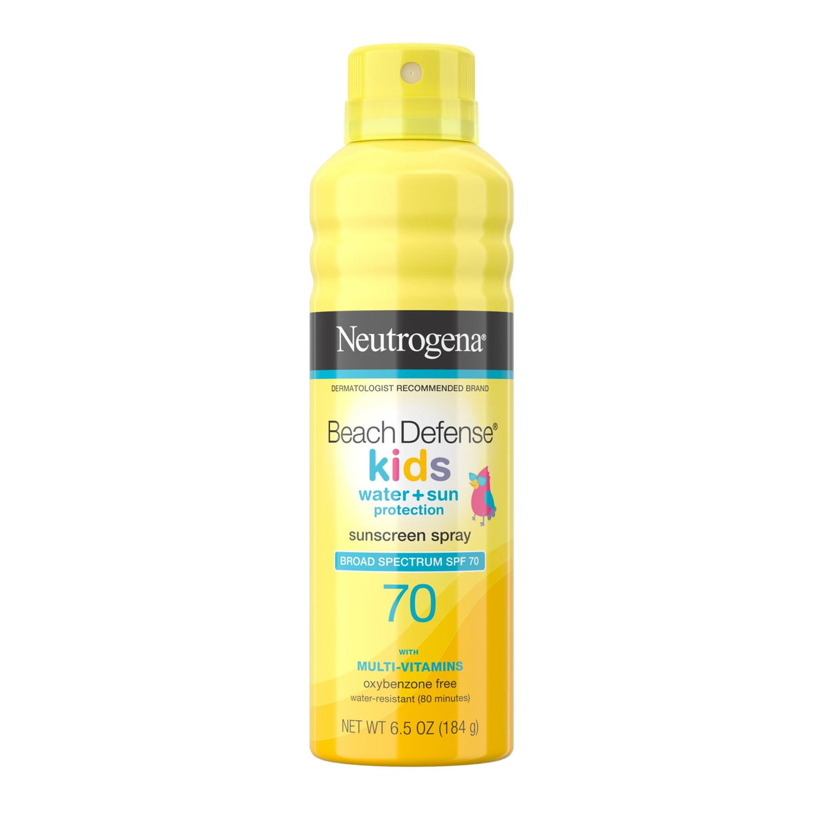 Neutrogena Beach Defense Kids Sunscreen Spray Spf 70, 6.5 Oz, Clear Protection