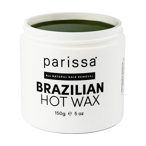 Parissa Brazilian Hot Wax Kit - Microwavable, No-Strips, 5Oz For At-Home Hair Removal