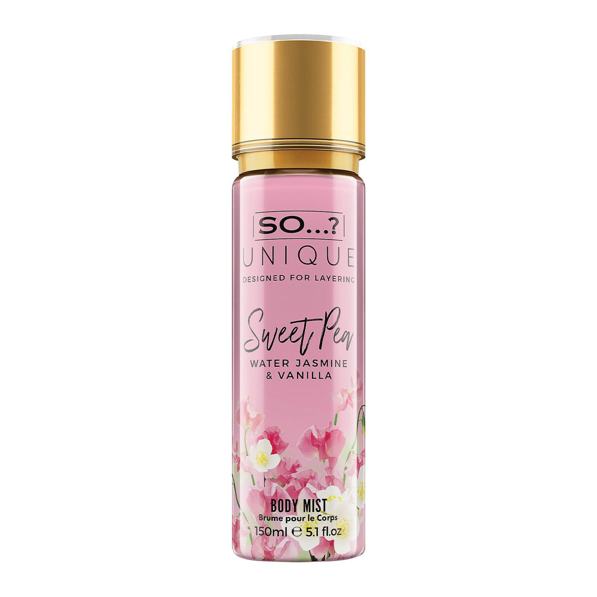 So Unique Sweet Pea Body Mist  Perfect Gifts For Women  Vanilla Perfume With Floral  Fruity Notes And Musk  Ideal Perfume Fo