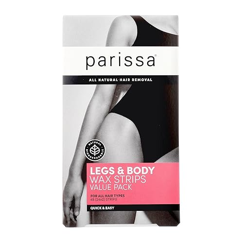 Parissa Legs & Body Wax Strips Kit - 48 Ready-To-Use Strips & Aftercare Oil For Hair Removal