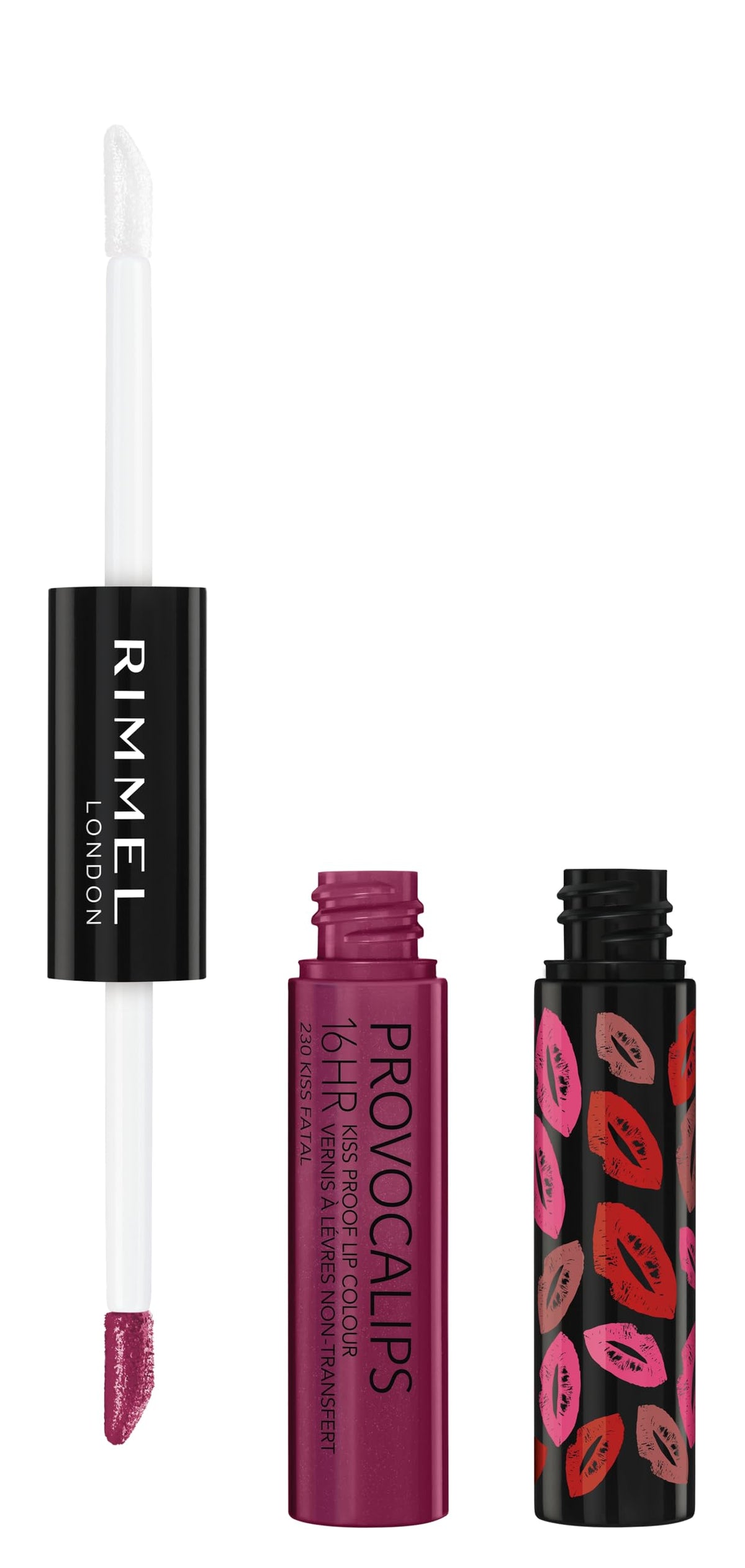 Rimmel London Provocalips 16Hr Kiss-Proof Lip Color - Kiss Fatal, 0.14 Fl Oz Liquid Lipstick