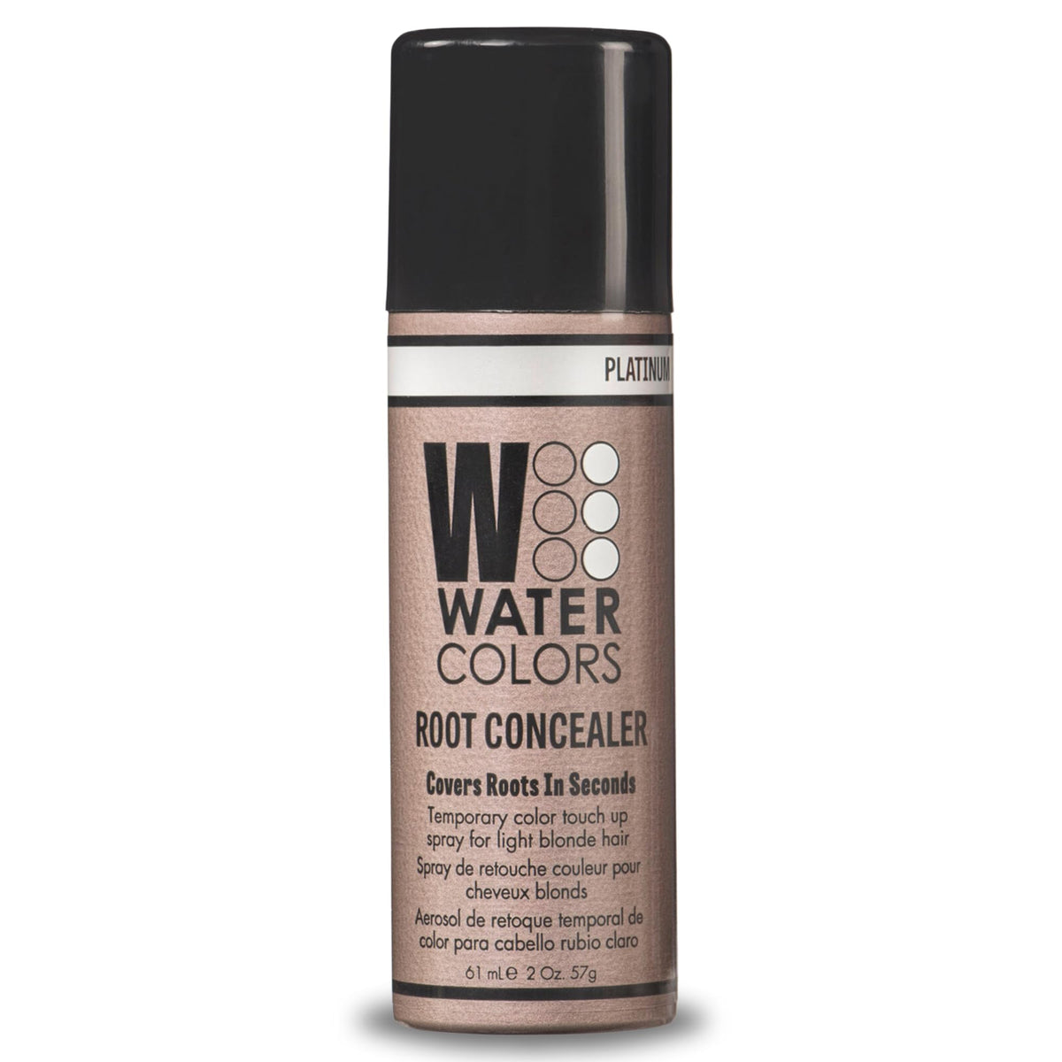 Watercolors Platinum Root Concealer Spray - 2 Oz Gray Coverage & Volume Boost