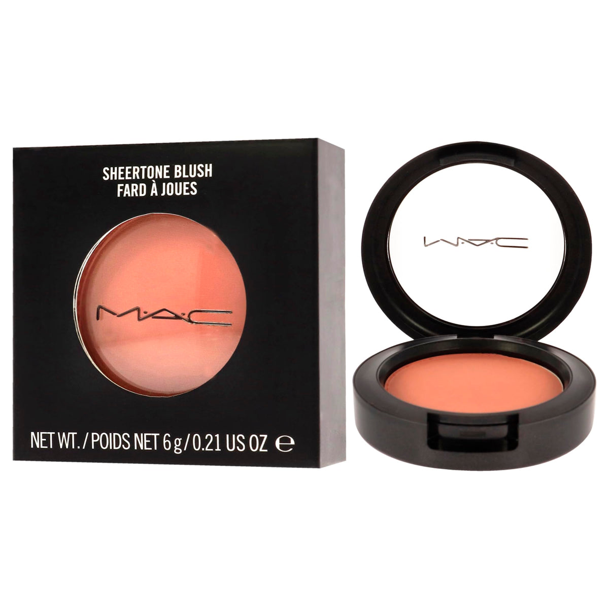 Mac Sheertone Powder Blush Gingerly, 0.21 Ounce - Lightweight Blush For Women