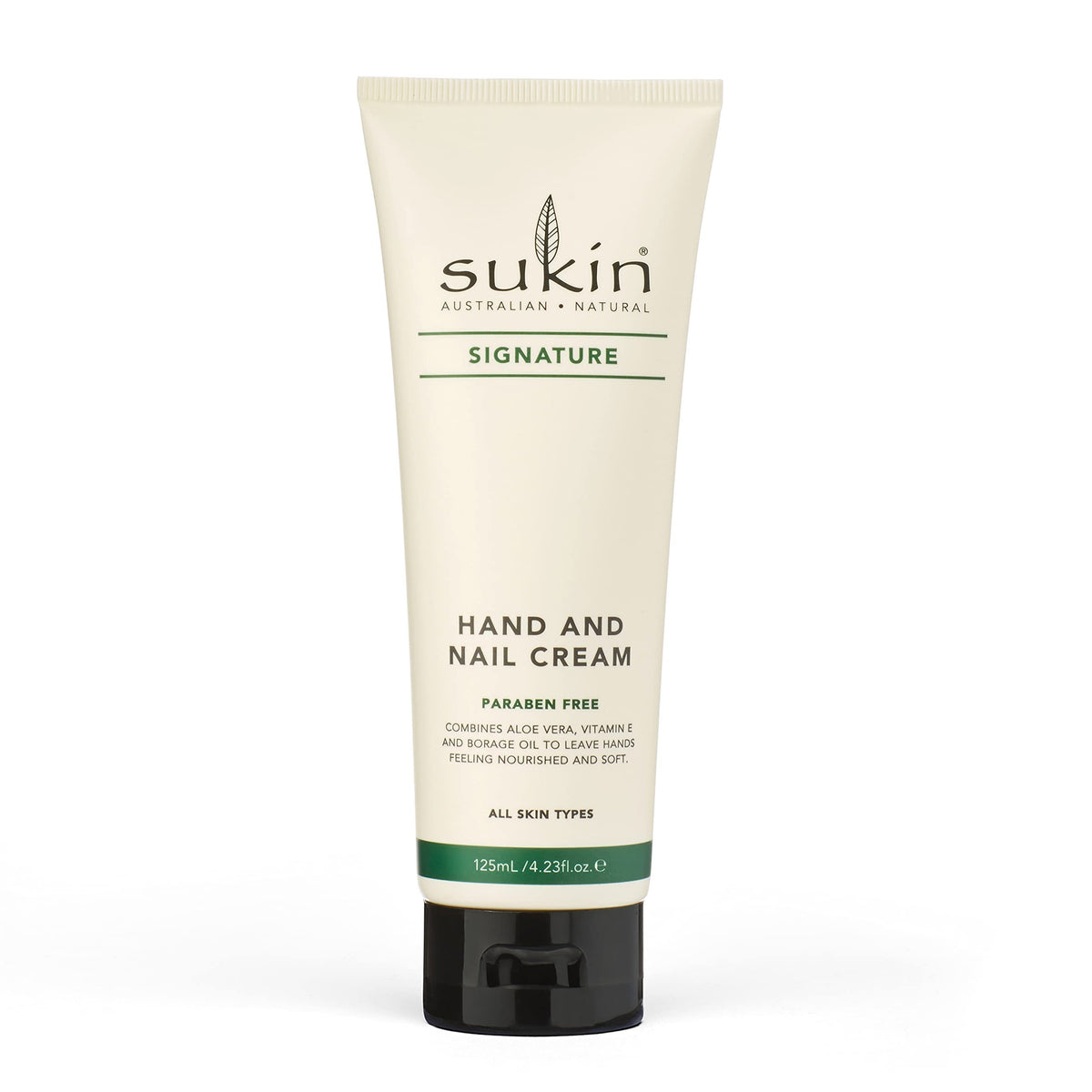 Sukin Hand & Nail Cream - Signature Collection For Dry Hands, 4.23 Fl Oz