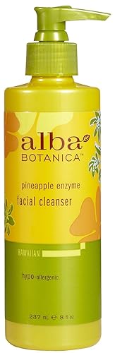 Alba Botanica Facial Cleanser With Pineapple Enzymes, 8 Fl Oz - Gentle & Effective Skin Care