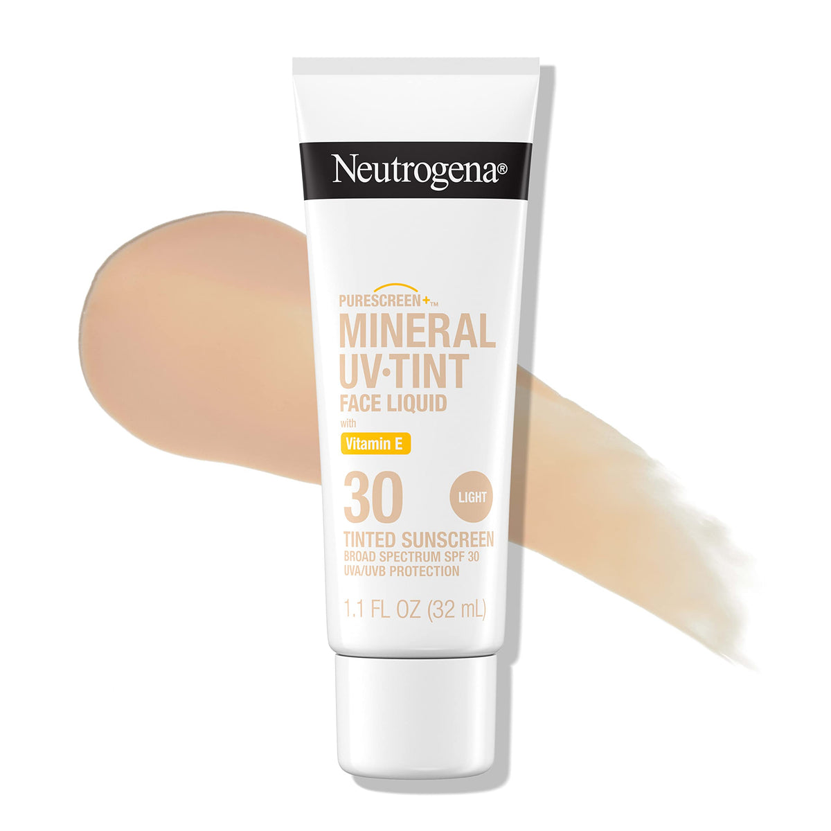 Neutrogena Purescreen+ Tinted Sunscreen Spf 30, Mineral, Water Resistant, Light, 1.1 Fl