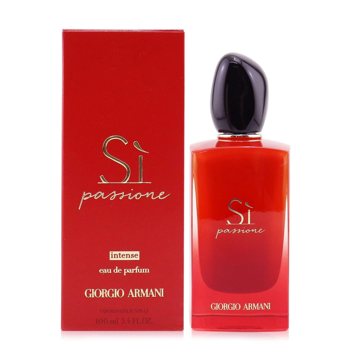 Giorgio Armani Si Passione Intense EDP Spray for Women, 3.4 oz - Bold, Elegant Fragrance by Armani Beauty