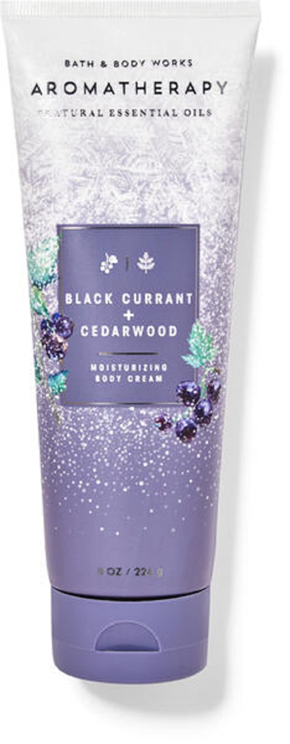 Bath & Body Works Aromatherapy Uplifting Body Cream, Black Currant & Cedarwood, 8 Oz